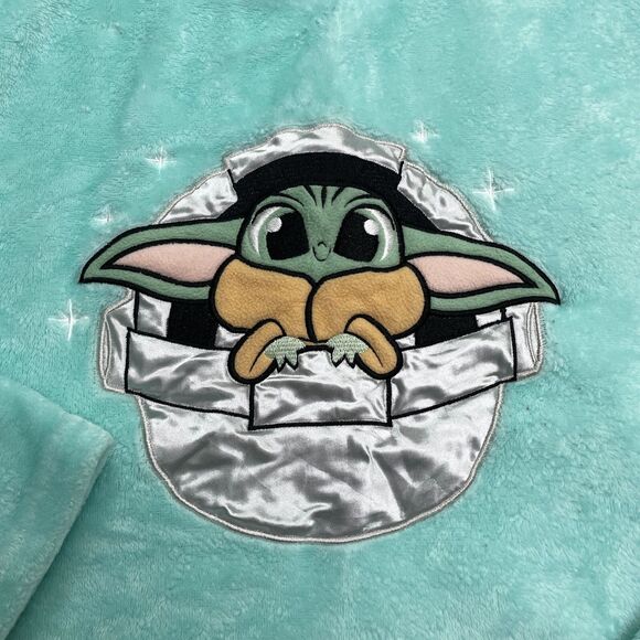 Disney Star Wars Baby Yoda Grogu Plush Lounge Sleepwear Womens 3x Green Graphic - Picture 12 of 13